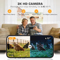 Load image into Gallery viewer, 2K HD AI Camera Automatic Chicken Coop Door, WiFi Solar Powered Auto Chicken Coop Door Opener with Timer & Light Sensor, APP Remote Control, 5200 mAh Battery, Anti-Pinch & Alarm Driver Function