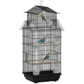 Load image into Gallery viewer, Bird Cage Budgie Cage with Slide Tray Handle for Finch Canary 43 x 32.5 x 104cm, Black