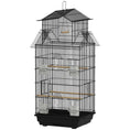 Load image into Gallery viewer, Bird Cage Budgie Cage with Slide Tray Handle for Finch Canary 43 x 32.5 x 104cm, Black