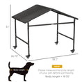 Load image into Gallery viewer, PawHut Wicker Dog Shelter with Wheels, Portable Outdoor Animal Shelter for Small and Medium Sized Dogs, Dark Brown