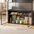 Load image into Gallery viewer, Hamster Cage with Storage Cabinet, Small Animal Cage with Easy View Acrylic Panels and Openable Top, Large Guinea Pig Habitat for Rat, Hedgehog, Gerbil, 41" x 16" x 40" H, Black