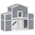 Load image into Gallery viewer, 66.5" Large Chicken Coop, Wooden Chicken House with 2 Nesting Boxes, Sliding Tray & Ramp, Waterproof Roof, Outdoor Hen House Poultry Cage for Backyard, Farm, for 2-4 Hens