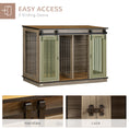 Load image into Gallery viewer, Dog Crate Furniture for Large Dog, Double Dog Cage for Small Dogs with Divider, Sliding Doors - Oak Tone