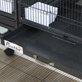 Load image into Gallery viewer, Divided Breeder Bird Cage with Rolling Stand Removable Metal Tray, Storage Shelf, Wood Perch, and Food Container