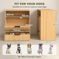 Load image into Gallery viewer, Pet Feeder Station with Storage, Dog Food Storage Container w/ 2 Raised Stainless Steel Bowls, Tilt Out Cabinet, Slow Feeder Mat for Water & Food, Pet Feeding Station for Small Medium, Oak