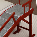 Load image into Gallery viewer, Wooden Dog Ramp, 73" Long Pet Ramp with Non-slip Rug & Removable Guardrails, Brown