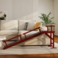 Load image into Gallery viewer, Wooden Dog Ramp, 73" Long Pet Ramp with Non-slip Rug & Removable Guardrails, Brown