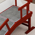 Load image into Gallery viewer, 49" Pine Wood Dog Ramp with Guardrails & Non-Slip Carpet