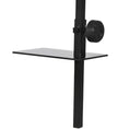 Load image into Gallery viewer, Reptile Lamp Stand, Adjustable Height and Width Heat Lamp for Reptile Amphibian Terrariums, Light Stand with Hook Hanging Steel Base - Black