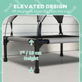 Load image into Gallery viewer, Elevated Dog Bed with Canopy, Raised Outdoor Pet Bed for Camping, Portable Raised Pet Cot with Washable Breathable Mesh, for Indoor Outdoor, Large Dogs, 30" x 24" x 27", Light Gray