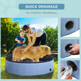 Load image into Gallery viewer, Dog Paddling Pool, Foldable Dog Pool, Leakproof & Hard Plastic, Portable Pet Bathtub with Non-Slip Base & Drainage Hole, for Indoors, Outdoors, Garden, Patio, 120 x 30 cm, Blue