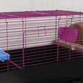 Load image into Gallery viewer, Guinea Pig Cage Chinchillas Rabbit Small Animal Cage with Ramp, Dish, Water Bottle, 99 x 52 x 53cm, Black