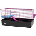Load image into Gallery viewer, Guinea Pig Cage Chinchillas Rabbit Small Animal Cage with Ramp, Dish, Water Bottle, 99 x 52 x 53cm, Black