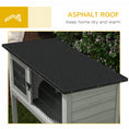 Charger l'image dans la visionneuse de la galerie, Wooden Rabbit Hutch Bunny Small Animal House with Openable Asphalt Roof, Slide-out Tray, Indoor/Outdoor, Grey