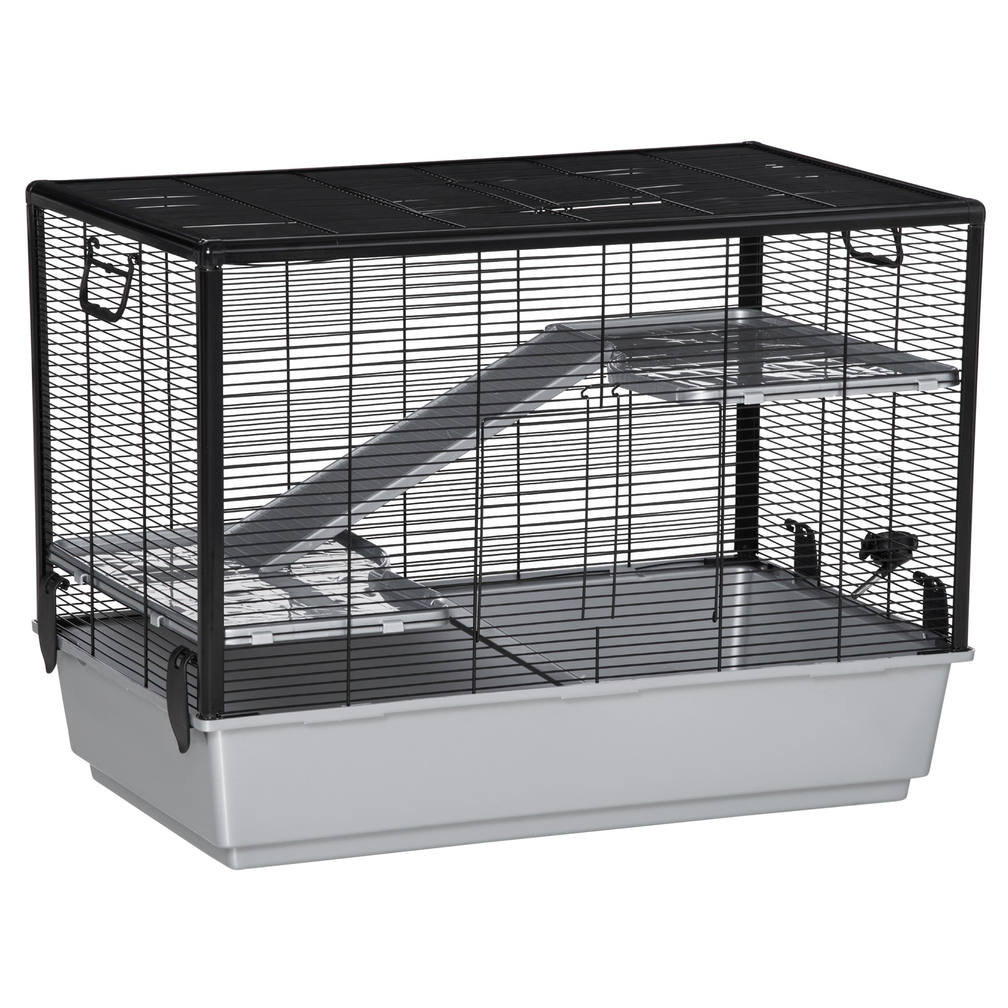 Pawhut 3-tier Hamster Cage, Guinea Pig Cage, Pet Chinchillas Play