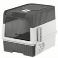 Load image into Gallery viewer, Cat litter Box with Lid, Enclosed Cat Litter Box with Pull-Out Drawer Tray, Scoop, 4 Deodorisation Bags, Front Entry & Top Exit, Privacy, Odour Control and Easy to Clean, Grey