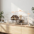 Load image into Gallery viewer, 8 in 1 PET Hamster Cage, Dwarf Hamster Cage with Large Wheel & Hideout, Small Animal Habitat with Accessories, Clear Pet House, 21.5" x 11.8" x 12.6"