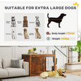 Load image into Gallery viewer, Dog Crate Furniture, Dog Cage End Table with Openable Top, Two Lockable Doors, for Extra Large Pets, 118 x 75 x 77cm, Rustic Brown