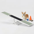 Load image into Gallery viewer, Pupstacle 71" Wooden Dog Agility Seesaw with Anti-Slip Surface White