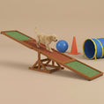 Load image into Gallery viewer, Pupstacle 83" Wooden Dog Agility Seesaw with Anti-Slip Surface Orange