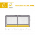Load image into Gallery viewer, Rabbit Hutch Outdoor, Foldable Guinea Pig House, Portable Rabbit Run, Chicken Cage, Duck Coop with Openable Top, for 3 Bunnies, Ducks, Chickens, 110 x 105 x 50 cm