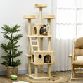 Load image into Gallery viewer, 71Inch Cat Tree, Cat Tower with Scratching Post, Cat Houses, Toys, Beige