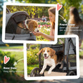 Load image into Gallery viewer, Dog Stroller, 3 Wheels Pet Stroller with Dual Entry, Easy One-Click Quick Fold, Mesh Windows, Washable Cushion, Pet Travel Buggy for Small and Medium Dogs and Cats, Grey