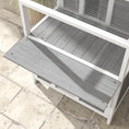 Load image into Gallery viewer, PawHut 2-Story Outdoor Cat House with Balcony, Weatherproof Feral Cat Shelter with Openable Top, Escape Door, Removable Panel & Floor, Wooden Cat House for Outside, Backyard, Light Gray