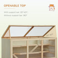 Load image into Gallery viewer, Wooden Hamster Cage, Small Animals Hutch with Tray, Openable Top, Exercise Run, Natural