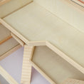 Load image into Gallery viewer, Wooden Hamster Cage, Mouse Mice Rat Cage Small Animal Cage, 3 Tier Exercise Play House with Slide, Tray, Natural Wood