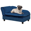 Load image into Gallery viewer, PawHut Luxury Fancy Dog Bed for Small Dogs with Hidden Storage, Small Dog Couch with Soft 2" Foam, Dog Sofa Bed, Cushy Dog Bed, Modern Pet Furniture for Puppies and Little Breeds, Blue