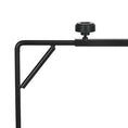 Load image into Gallery viewer, Reptile Lamp Stand, Adjustable Height and Width Heat Lamp for Reptile Amphibian Terrariums, Light Stand with Hook Hanging Steel Base, 86-129Hcm, 42-50Wcm - Black
