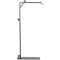Load image into Gallery viewer, Reptile Lamp Stand, Adjustable Height and Width Heat Lamp for Reptile Amphibian Terrariums, Light Stand with Hook Hanging Steel Base, 86-129Hcm, 42-50Wcm - Black