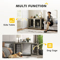Load image into Gallery viewer, Dog Crate Furniture, Dog Cage with Soft Washable Cushion, Furniture-Style Pet Kennel Indoor House End Side Table for Small Medium Large XL Breeds, 118 x 75 x 82 cm, Grey