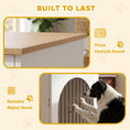 Load image into Gallery viewer, Dog Crate Furniture, Indoor Dog Cage with Double Doors for Large Breeds, Pet Kennel End Side Table with Arched Door Design, 100 x 60 x 69 cm, White