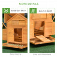 Load image into Gallery viewer, Wooden Chicken Coop, Poultry Cage with Nesting Boxes, Tray, Hen House for 2-4 Chickens, Yellow