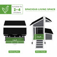 Load image into Gallery viewer, 43" Chicken Coop with Wheels, Mobile Chicken House with Nesting Box, Windows, Pull-out Tray, Perches, Wooden Chicken Tractor for 2-4 Hens, Rabbits, for Backyard, Patio, Gray