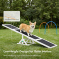 Load image into Gallery viewer, Pupstacle 83" Wooden Dog Agility Seesaw with Anti-Slip Surface White
