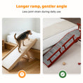 Load image into Gallery viewer, Wooden Dog Ramp, 60" Long Pet Ramp with Non-slip Rug & Removable Guardrails, Brown
