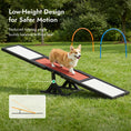 Load image into Gallery viewer, Pupstacle 71" Wooden Dog Agility Seesaw with Anti-Slip Surface Black