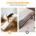 Load image into Gallery viewer, 70.5" Dog Ramp for Bed Couch with Removable Guardrails for Small Medium Large Dogs Brown