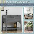 Load image into Gallery viewer, PawHut Tortoise Habitat with Shelf Storage, Tortoise Enclosure with Weather Protection, Tortoise Gift Accessory, Reptile Enclosure with Tray, Light Support Frame, Gray