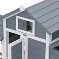 Load image into Gallery viewer, 60" Large Chicken Coop Wooden Hen House Poultry Cage for Outdoor Backyard with 2 Doors, Nesting Box and Removable Tray, White