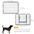 Load image into Gallery viewer, Dog Playpen, Wide 31.5"W Heavy-Duty Metal Puppy Play Pen, Pet Exercise Fences for Outside and Indoor, DIY Design with Door for Small Dogs, 12 Panels, 23.5"H