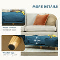 Load image into Gallery viewer, Elevated Comfort Blue Dog Sofa Bed with Thick Cushion for Large-Sized Dogs Dark Blue