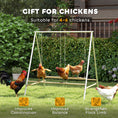Load image into Gallery viewer, Chicken Perch for Coop, Chicken Roosting Bars with 2 Adjustable Swings, Coop Accessories for Farm, Backyard, Silver