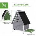 Load image into Gallery viewer, Chicken Coop for 2 Hens, Outdoor Wooden Chicken House with Removable Nesting Box & Roosting Bar, Tray, Ramp, Poultry Cage Rabbit Hutch, 31" x 29" x 43", Grey
