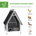 Load image into Gallery viewer, Chicken Coop for 2 Hens, Outdoor Wooden Chicken House with Removable Nesting Box & Roosting Bar, Tray, Ramp, Poultry Cage Rabbit Hutch, 31" x 29" x 43", Grey