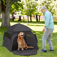 Load image into Gallery viewer, Pop Up Dog Tent for Extra Large and Large Dogs, Portable Pet Camping Tent with Carrying Bag for Beach, Backyard, Home, Dark Gray