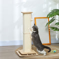 Load image into Gallery viewer, Cat Scratching Post, 87cm Cat Scratcher with Sisal Scratching Post, Track Ball Toy, Hanging Ball, 3 in 1 Cat Scratcher Post for Indoor Kittens